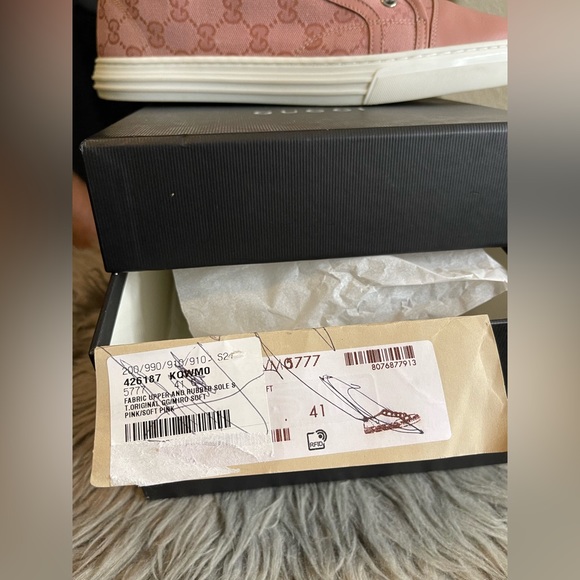 GUCCI TESS S GOMMA ROSE GG MONOGRAM SNEAKERS - Picture 11 of 13